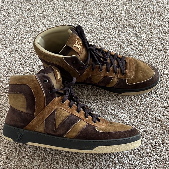 Louis Vuitton high top suede sneakers - Picture 4 of 5